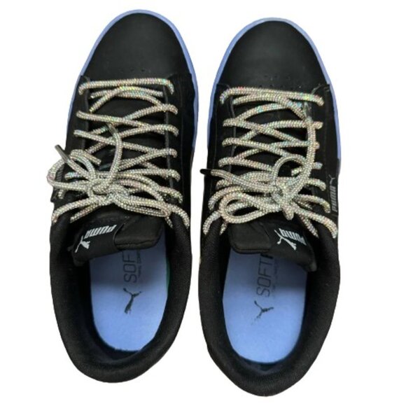 PUMA SNEAKERS with Custom Rhinestone Laces - Size 6.5 - Picture 2 of 8